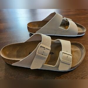 Birkenstock Arizona split sandals ice sandcastle 45 regular 12 12.5
